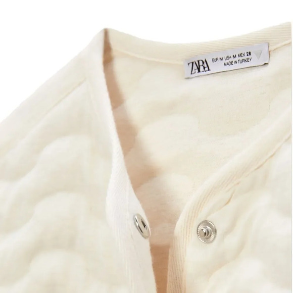 ZARA | Ecru | PADDED VEST - Picture 4 of 11